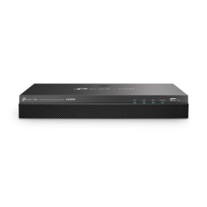 Grabadore de vídeo en red TP-Link VIGI NVR2008H-8MP en color negro con capacidad de 8MP. SKU VIGI NVR2008H-8MP