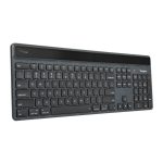 Teclado Targus EcoSmart Universal Bluetooth QWERTZ Alemán de color negro, modelo AKB868DE, con ahorro energético.