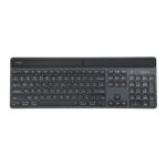 Teclado Targus EcoSmart Universal Bluetooth QWERTZ Alemán de color negro, modelo AKB868DE, con ahorro energético.
