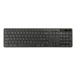 Teclado Targus EcoSmart AKB873UK, diseño QWERTY en inglés del Reino Unido, color negro, con conectividad universal RF Wireless y Bluetooth