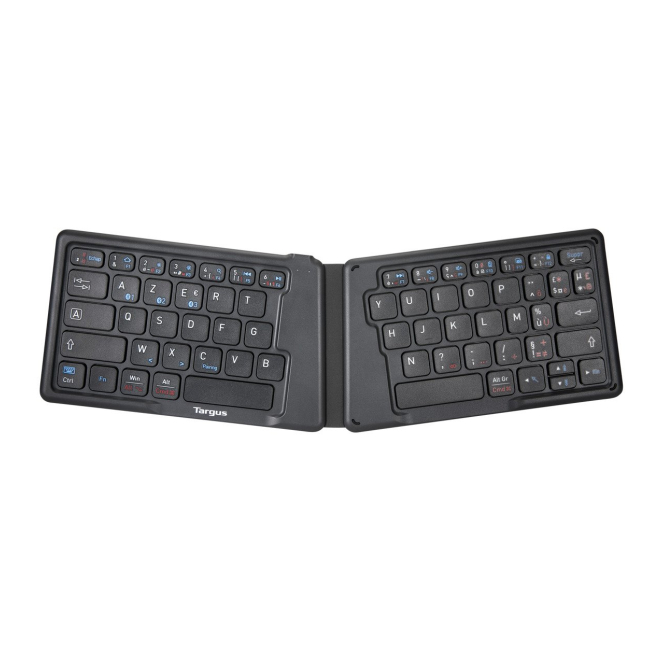 Targus teclado Bluetooth universal AZERTY en francés, color negro Teclado Targus AKF003FR universal Bluetooth AZERTY en francés, color negro