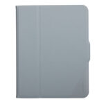 Funda folio Targus VersaVu de 27.7 cm (10.9 pulgadas) en color plata. SKU: THZ93511GL