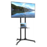 Soporte para TV Techly modelo 309982, compatible con televisores de hasta 65 pulgadas, color negro