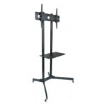 Soporte para TV Techly modelo 309982, compatible con televisores de hasta 65 pulgadas, color negro