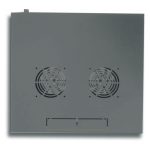 Techly I-CASE EL-1006B45 armario rack 6U para montaje en pared negro, ideal para organización de equipos de red