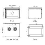 Techly armario rack 6U de pared color gris, modelo I-CASE EL-1006G32, diseñado para montaje en pared