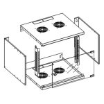 Techly I-CASE EL-1009G32 armario rack 9U de color gris diseñado para montaje en pared con un resistente bastidor