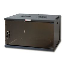 Techly armario rack modelo I-CASE ER-1009B45, 9U, para montaje en pared, color negro