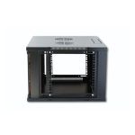 Techly I-CASE ER-1009B60 armario rack 9U bastidor de pared en color negro, ideal para servidores y equipos de red.