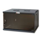 Techly I-CASE ER-1009B60 armario rack 9U bastidor de pared en color negro, ideal para servidores y equipos de red.