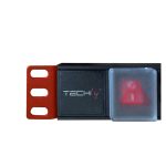 Unidad de distribución de energía Techly I-CASE STRIP-18C20 con 8 salidas AC en 1U, color negro y rojo, SKU I-CASE STRIP-18C20