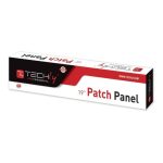 Techly Patch Panel con 16 puertos RJ45 Cat.5E, modelo I-PP 16-RU-C5ET. Ideal para redes de alta eficiencia.