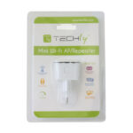 Techly I-WL-REPEATER7 repetidor de red blanco con velocidad de 10 y 100 Mbit/s