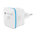 Techly I-WL-REPEATER7 repetidor de red blanco con velocidad de 10 y 100 Mbit/s