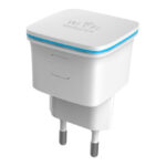 Techly I-WL-REPEATER7 repetidor de red blanco con velocidad de 10 y 100 Mbit/s