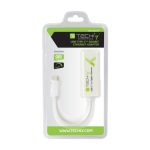 Adaptador y tarjeta de red Ethernet Techly con velocidad de 1000 Mbit/s y USB, modelo IADAP USB31-ETGIGA