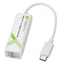 Adaptador y tarjeta de red Ethernet Techly con velocidad de 1000 Mbit/s y USB, modelo IADAP USB31-ETGIGA