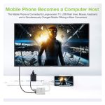 Techly IADAP USB31-HDMIPTY, base para portátil alámbrico con replicador de puertos, USB 3.2 Gen 1 Type-C en color plata