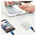 Techly IADAP USB31-HDMIPTY, base para portátil alámbrico con replicador de puertos, USB 3.2 Gen 1 Type-C en color plata