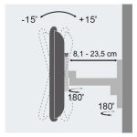 Imagen del soporte para TV Techly ICA-LCD 105BK. Compatible con televisores de hasta 30 pulgadas, color negro. SKU: ICA-LCD 105BK.
