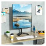 Imagen del soporte para monitor Techly ICA-LCD 2520V, compatible con monitores de 27 pulgadas, color negro