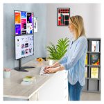 Imagen del soporte para monitor Techly ICA-LCD 2520V, compatible con monitores de 27 pulgadas, color negro