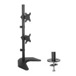 Imagen del soporte para monitor Techly ICA-LCD 2520V, compatible con monitores de 27 pulgadas, color negro