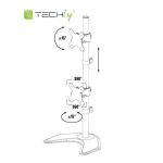 Imagen del soporte para monitor Techly ICA-LCD 2520V, compatible con monitores de 27 pulgadas, color negro