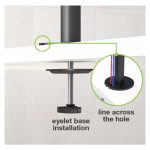 Imagen del soporte para monitor Techly ICA-LCD 2520V, compatible con monitores de 27 pulgadas, color negro