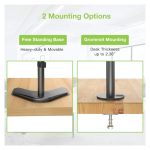 Imagen del soporte para monitor Techly ICA-LCD 2520V, compatible con monitores de 27 pulgadas, color negro