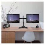 Soporte para monitor Techly ICA-LCD 2524 para pantallas de 32 pulgadas, montable en escritorio y de color negro