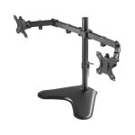 Soporte para monitor Techly ICA-LCD 2524 para pantallas de 32 pulgadas, montable en escritorio y de color negro