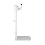 Soporte para monitor Techly ICA-LCD 260, escritorio blanco, para pantallas de hasta 27 pulgadas.