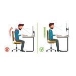 Soporte para monitor Techly ICA-LCD 260, escritorio blanco, para pantallas de hasta 27 pulgadas.