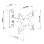Techly soporte ICA-LCD 2901WH para TV de 37 pulgadas en color blanco