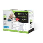 Soporte de TV blanco ajustable Techly ICA-LCD 2903WH, compatible con televisores de hasta 94 cm (37 pulgadas), modelo ICA-LCD 2903WH