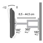 Soporte de TV blanco ajustable Techly ICA-LCD 2903WH, compatible con televisores de hasta 94 cm (37 pulgadas), modelo ICA-LCD 2903WH