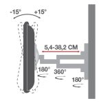 Soporte para TV Techly ICA-LCD 2923B de 94 cm en color negro, SKU ICA-LCD 2923B