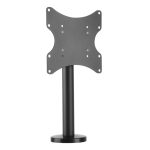 Techly soporte de escritorio para monitor de hasta 43 pulgadas, modelo ICA-LCD 316S, en color negro, ajustable y robusto.