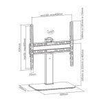 Soporte Techly ICA-LCD 323M para monitor de escritorio negro de hasta 55 pulgadas, SKU ICA-LCD 323M