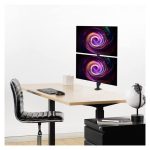 Soporte de monitor Techly ICA-LCD 350-D para pantallas de 27 pulgadas, color negro, SKU ICA-LCD 350-D