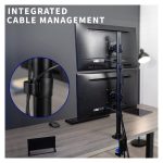 Soporte de monitor Techly ICA-LCD 350-D para pantallas de 27 pulgadas, color negro, SKU ICA-LCD 350-D