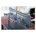 Soporte para monitor Techly ICA-LCD 382-D de 27 pulgadas, de escritorio, color negro. SKU: ICA-LCD 382-D