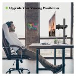 Soporte para monitor Techly ICA-LCD 382-D de 27 pulgadas, de escritorio, color negro. SKU: ICA-LCD 382-D