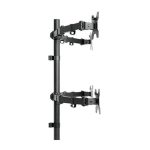 Techly soporte para monitor de escritorio de 27 pulgadas, color negro, SKU ICA-LCD 382-Q