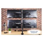 Techly soporte para monitor de escritorio de 27 pulgadas, color negro, SKU ICA-LCD 382-Q