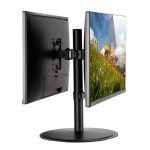 Soporte de escritorio Techly ICA-LCD 402 para monitor de 32 pulgadas, ajustable y en color negro. SKU: ICA-LCD 402