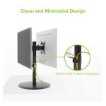 Soporte de escritorio Techly ICA-LCD 402 para monitor de 32 pulgadas, ajustable y en color negro. SKU: ICA-LCD 402