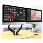 Soporte para monitor de 32 pulgadas Techly negro de escritorio, modelo ICA-LCD 462B