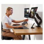 Soporte para monitor de 32 pulgadas Techly negro de escritorio, modelo ICA-LCD 462B